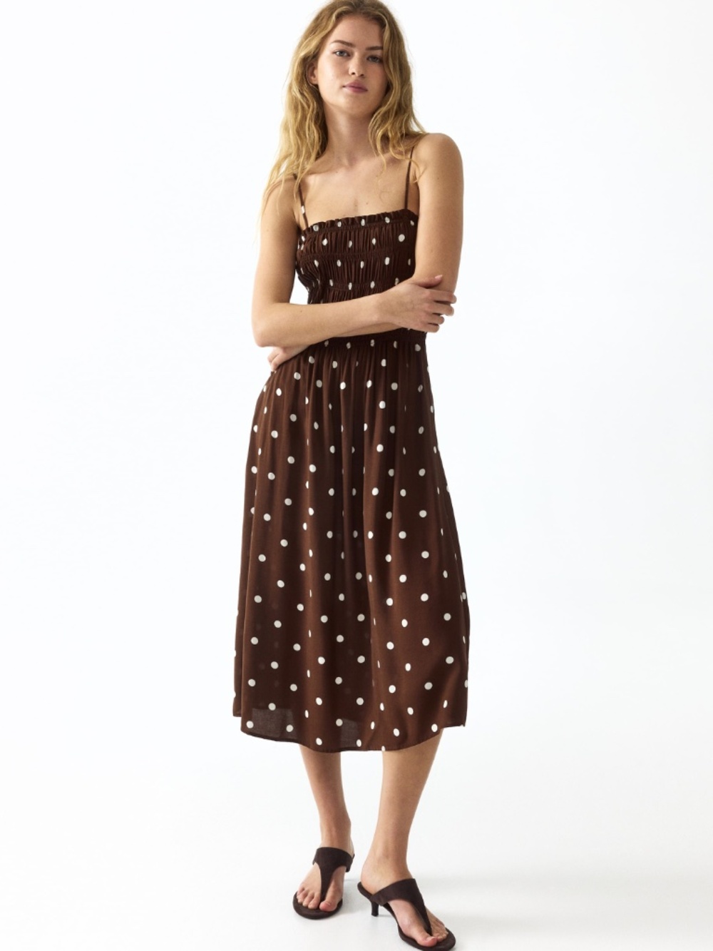 NWT H&M Smocked Strappy Dress